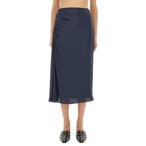 Theory Draped Midi Skirt With Side Ruching Detail - NWT